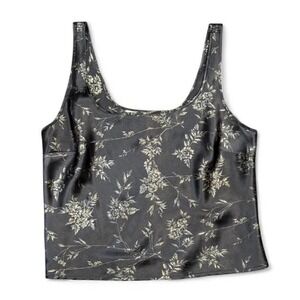 1999 Victoria's Secret floral satin tank